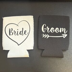 Bride and Groom Can Coolers